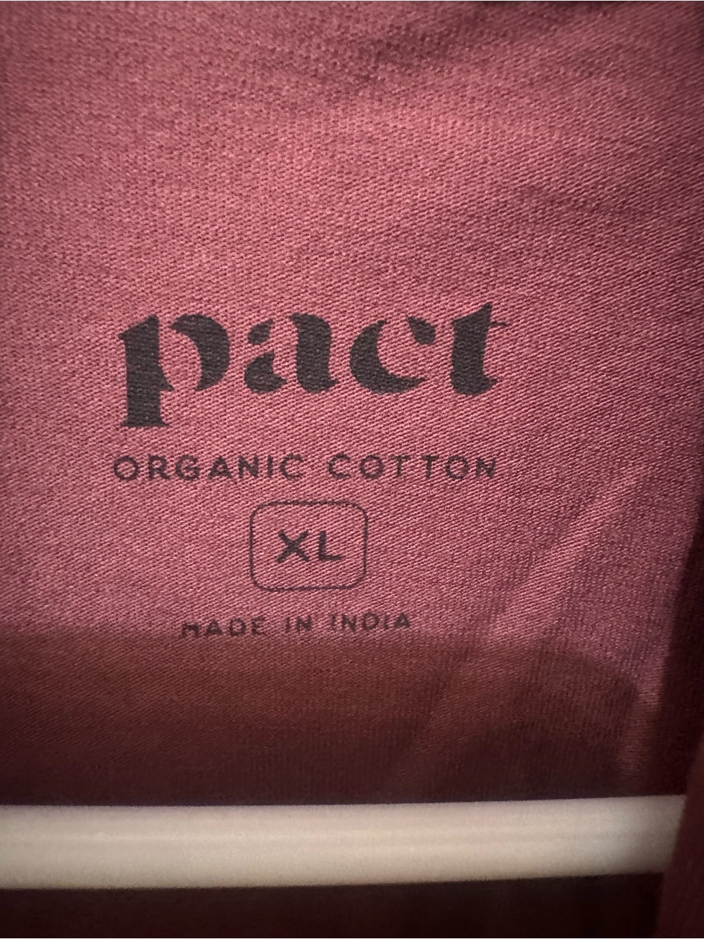 Pact Open-Front Cardigan - Deep Brick Size XL - Picture 3 of 3